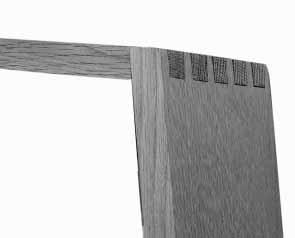 ANGLED JOINTS You can join boards at angles other than 90. Four different methods are shown below by using the through dovetail procedure.