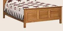 headboard only or with low footboard Raised Panel Bed #072 King