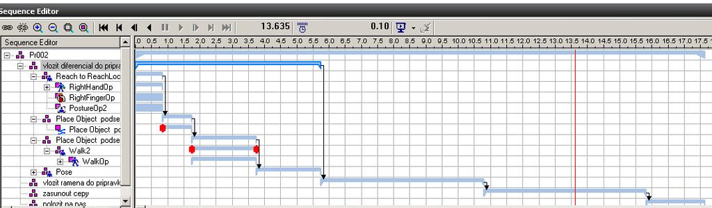 You can simply define an operation eg: fixing a part to mounting device and Process Designer automatically calculates according a MTM codes operation times.