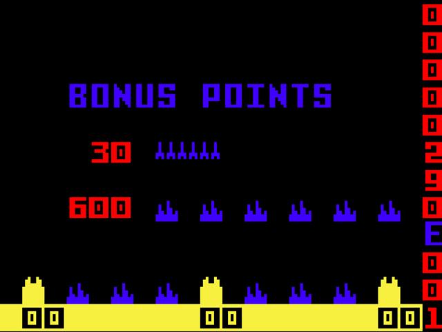 MULTIPLE TARGETS Several types of targets will appear on your screen as the game progresses. Your skill at destroying these will determine your ultimate success in the game.