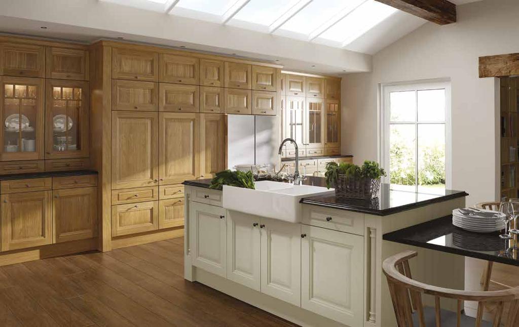 JEFFERSON Oak & Ivory CREATIVE COMBINATIONS Introduce a painted Ivory finish to the rich