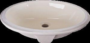 Sinks H8810 17 x 14 porcelain undermount vanity sink with overflow drain.