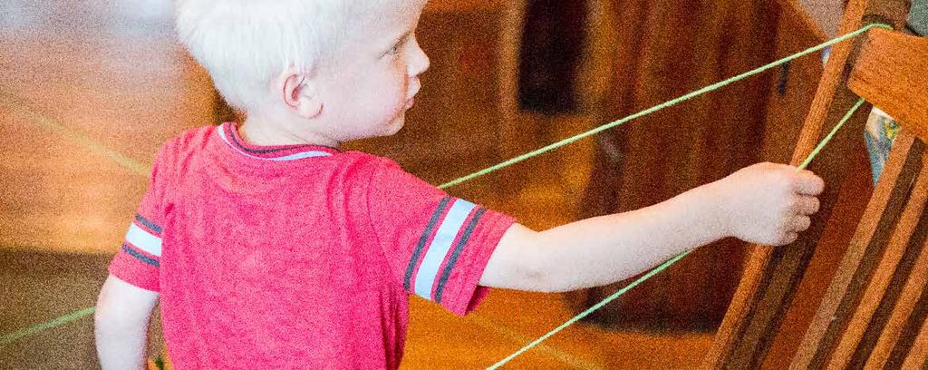 String Name Hunt yarn or string paper marker clothespins or paper clips Take a roll of yarn and thread it through objects around the room, back and forth. Write the letters of their name on paper.