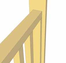 27. To complete the Porch Rail Section, the porch sections must be assembled on level ground first.