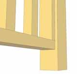 Attach Brackets to Porch posts. Drill Pilot hole in bracket first. D. Attach Hand Rail to complete your Porch Rail Section.