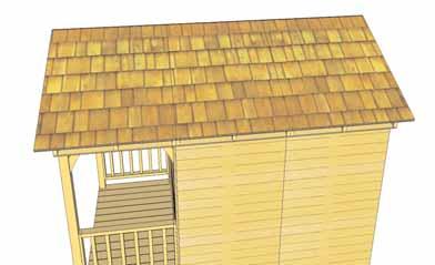 Roof Filler Shingles are included to cover roof