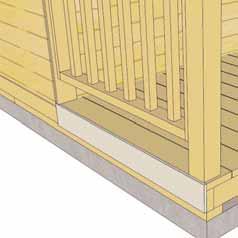 The middle and end side skirting pieces will sit flush