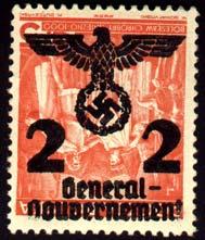 1 Provisional Stamp Issues Following the quick end of the Polish Campaign, postage stamps were not available in the Generalgouvernement. As a temporary measure, stamps of Germany were supplied.
