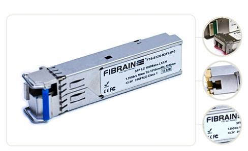 FTS-S12G-B35Y-020 SFP 1000Base-LX, BiDi, 1310/1550nm, single-mode, 20km Description FTS-S12G-B35Y-020 series SFP transceiver can be used to setup a reliable, high speed serial data link over