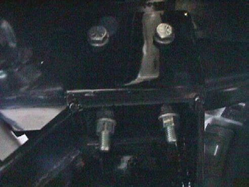 side through the baseplate, frame and gear box. Tighten the bolts. 3.