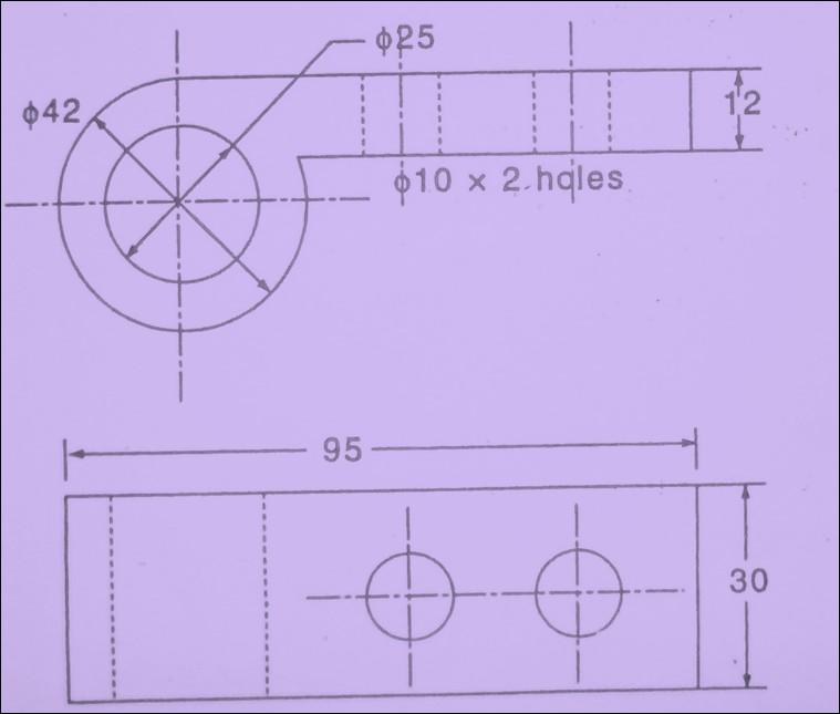 Problem 2 Design a jig for drilling two