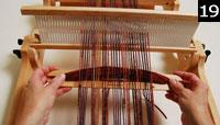 I secured the ends of this single row by weaving the ends back into the weaving for about a ¾.