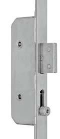 Central lock with roller-type spring latch Especially designed for push-open doors.