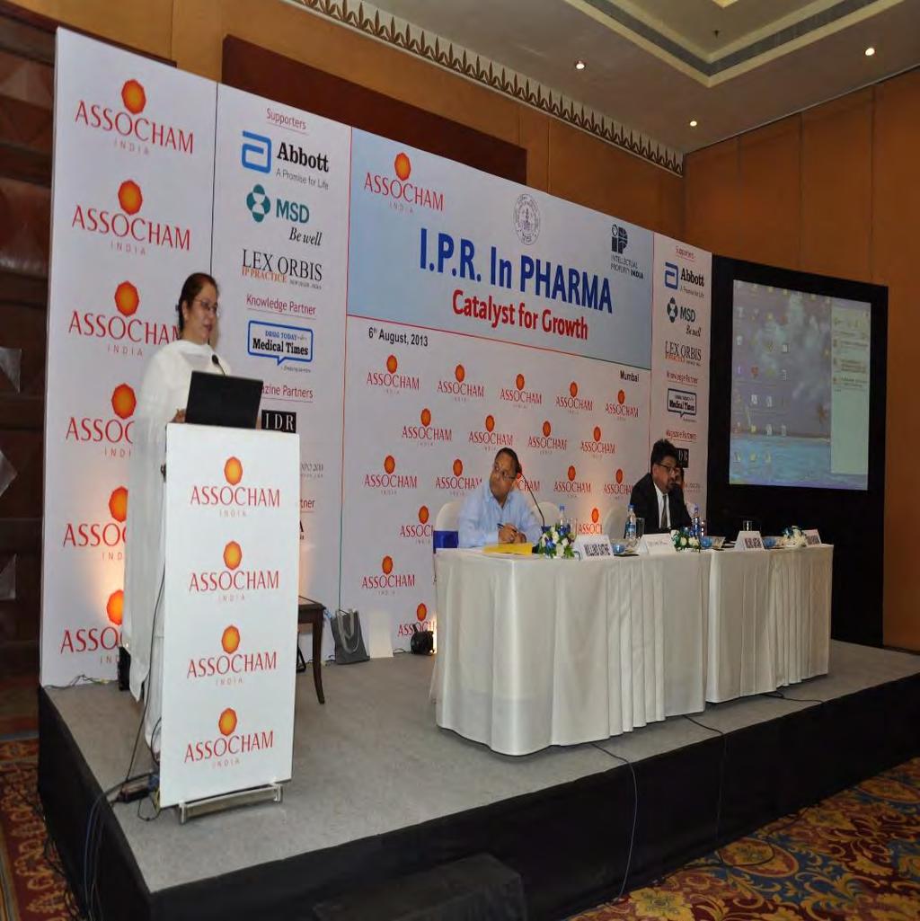 IIPS as a knowledge partner along with ASSOCHAM for their event scheduled on Tuesday, 6th August, 2013 on I.P.R.