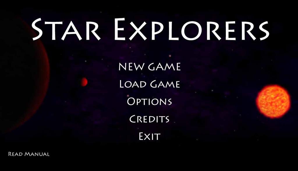 The Menu and Interface Before playing Star Explorers, it is a good idea to familiarize yourself with its menu system.