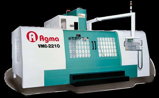 VMC-2210 VERTICAL MACHINING CENTER AGMA hardened-way machines are designed for rigidity and heavy-duty cutting.