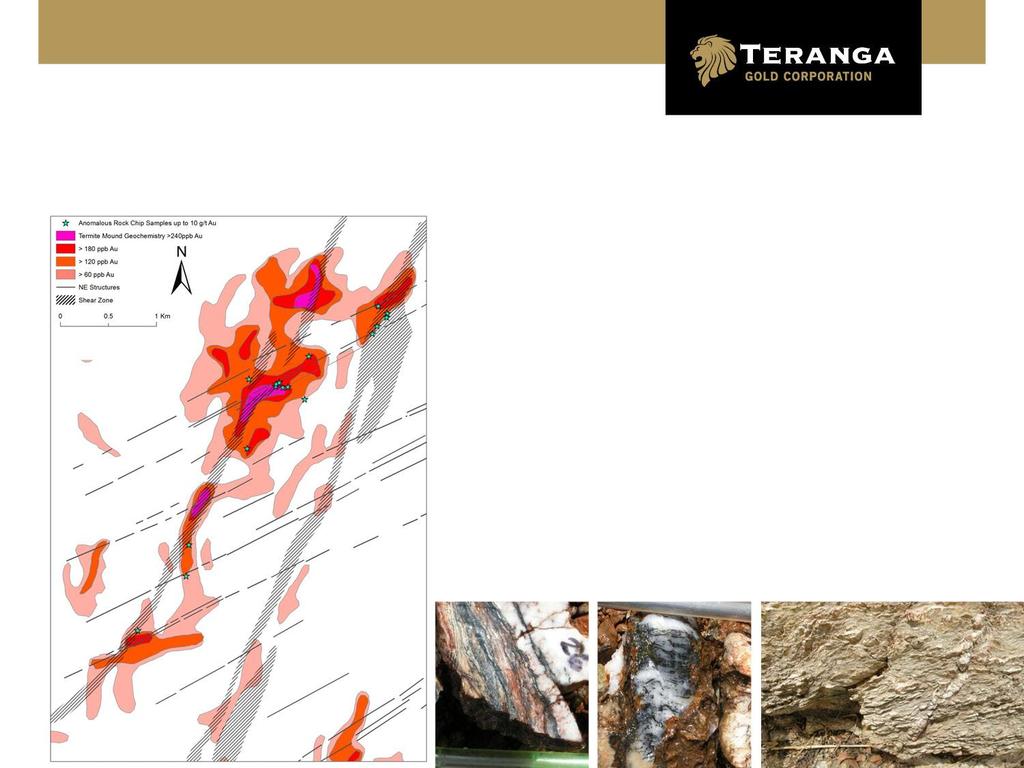 TOUROKHOTO Sabodala Ore Body Q1 2012 RC program 50 holes, 10,000m completed Confirmed several zones of sub-parallel mineralization with