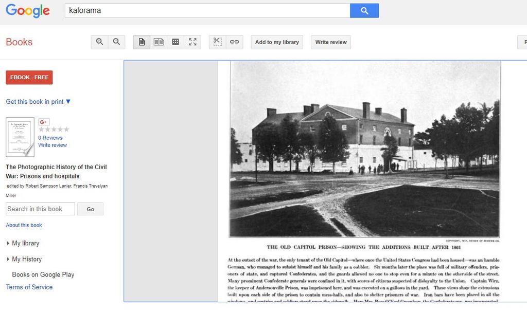 Google Book - Photographic History of Civil War: