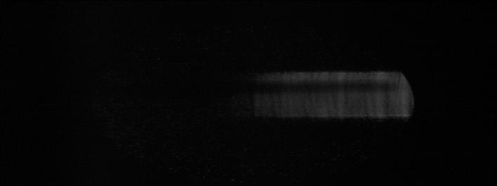 Figure 4.13: Raw single-shot XUV spectrum captured by CCD camera. Figure 4.