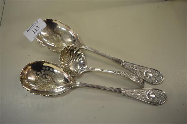 embossed spoons