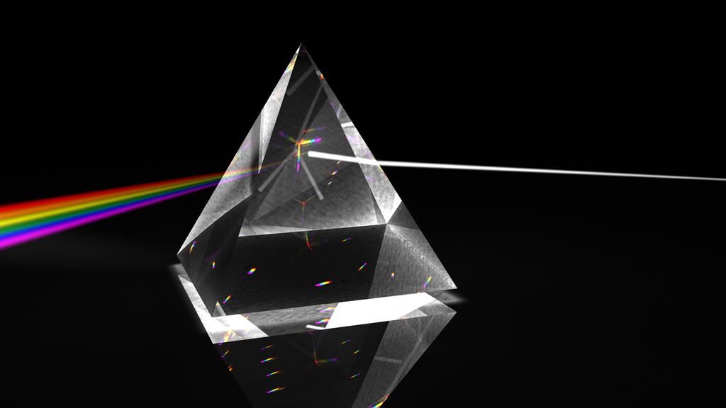 Dispersion When light is passed through transparent crystals brilliant colours of light are produced.
