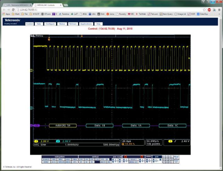Mixed Domain Oscilloscopes Remote Connectivity and Instrument Control Exporting data and measurements is as simple as connecting a USB cable from the oscilloscope to your PC.