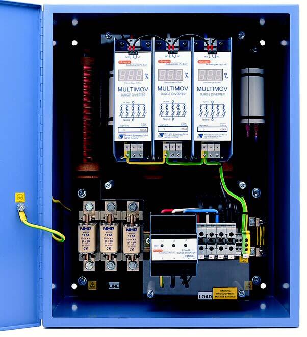 AC Power SURGE PROTECTION The AC supply line to the building usually represents the lowest impedance to remote grounds and will therefore carry much of the lightning current flowing away from the