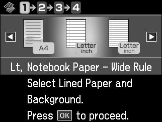 See these sections: Printing Lined Paper and Graph Paper on page 26 Printing Personal Notepaper on page 27 Printing CDs and DVDs on page 28 Printing Lined Paper and Graph Paper You can have the