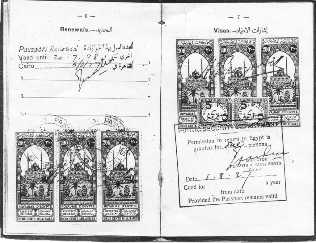 38 Fig 12 Cairo 1926. An application for permission to give English lessons to a pupil. Fig 13.
