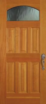 All Contemporary Exterior Doors are 1- thick with shaker