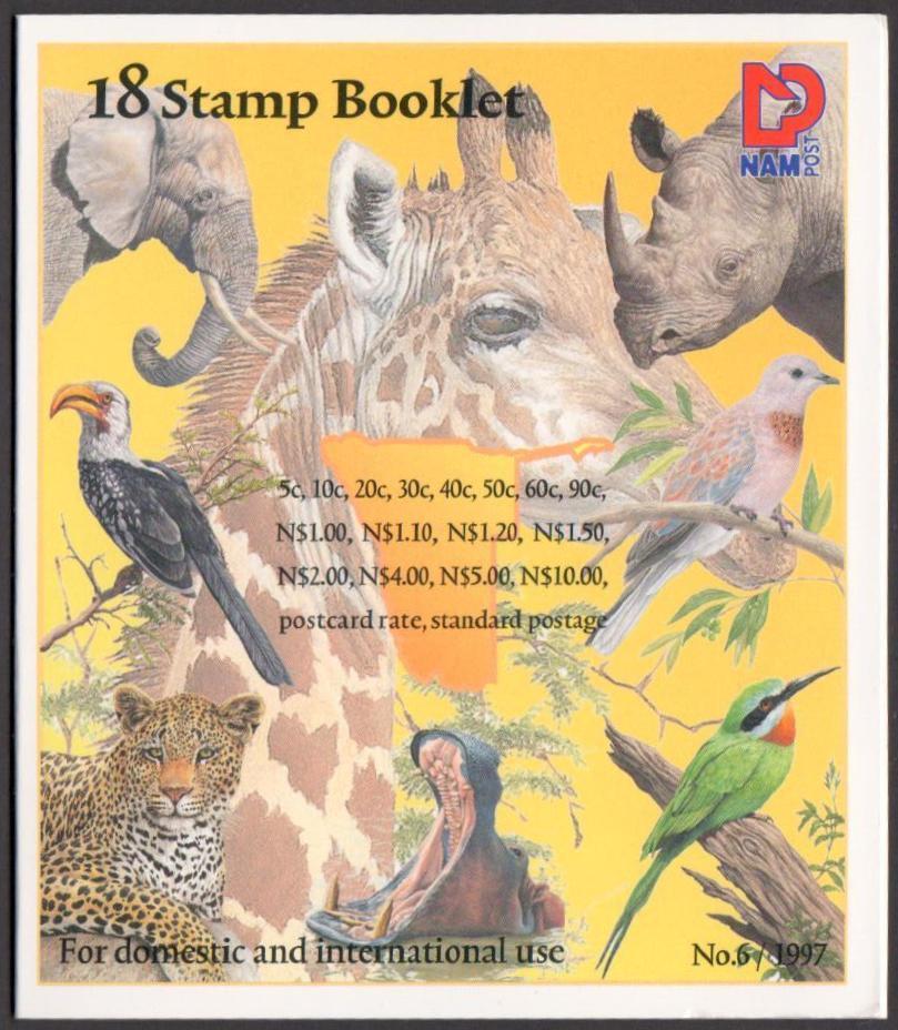 Namibia November 1997-18 Stamps booklet 40c