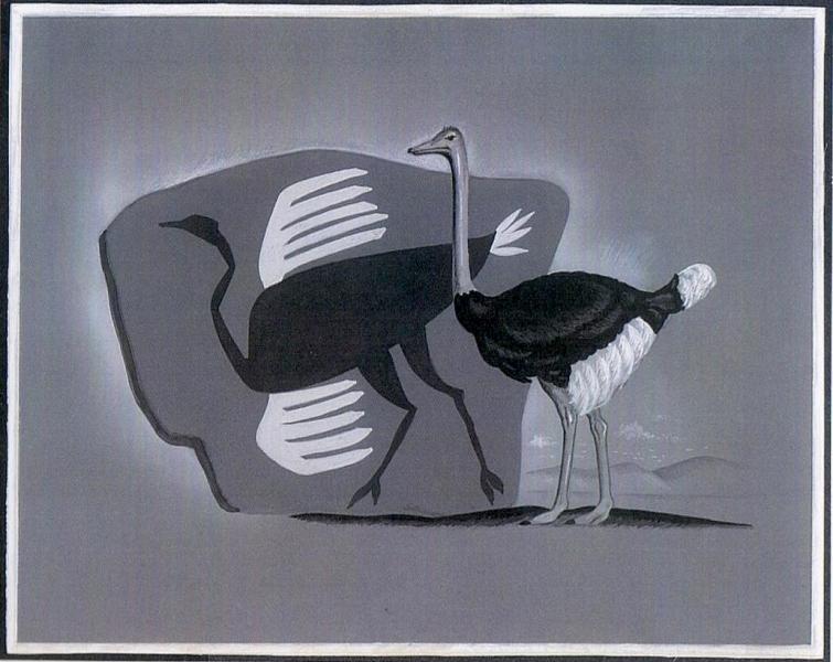 SWA - An Aerogramme is Born 1954 6d Ostrich