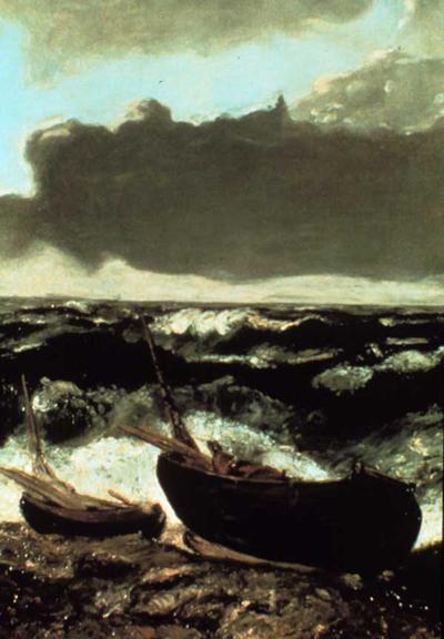 Gustave Courbet (French, 1819 1877), Coast Scene Approaching Storm, ca.