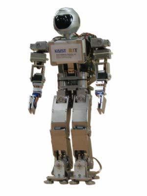 This biped robot s structure is mainly composed o Duralumin.