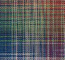 The Plaid collection uses a rotation of fourteen different colors