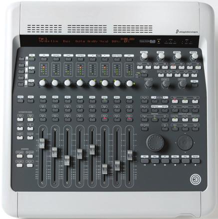 APPENDIX 4 Like its forerunner, the Digi 002, it can be used as a stand-alone mixer and also has stand-alone MIDI Mode functionality. Control Surface Figure A4.14 Digi 003 control surface.
