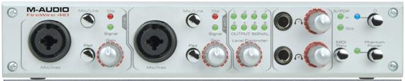 APPENDIX 4 Figure A4.30 FireWire 410 4-in/ 10-out FireWire mobile recording interface.