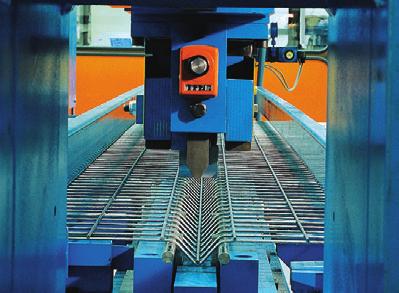 Pre-cut industrial mesh Production line for the manufacture of bended fencing mesh, Type FSD