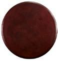 H30-002 Pedestal Base Bordeaux Cherry finish Tops feature decorative mahogany veneers accented with
