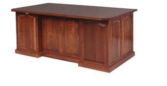 office furniture & file cabinets Executive Desk w/raised Panel Back 30"H x