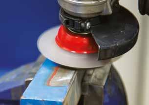 PAINT COATING AND CORROSION REMOVAL IN 2 OPTIONS OPTION 1 SURFACE PREPARATION & CLEANING Blaze Rapid Strip discs are best used at 10-15 angle to quickly eliminate unwanted coatings and