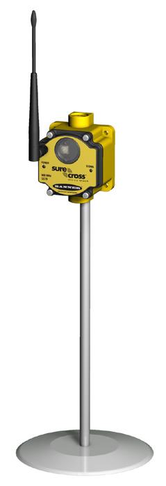 Antenna Installation SureCross DX70 Wireless System When installing a remote antenna system, always include a lightning arrestor/coaxial surge protector in the system.