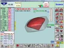 Powerful algorithms are used for calculating numerous cutting options for the highest yield possible from any rough stone.