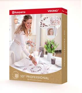 5D Professional The HUSQVARNA VIKING 5D PROFESSIONAL is the ultimate embroidery software system. It provides unlimited possibilities to design your ideas!