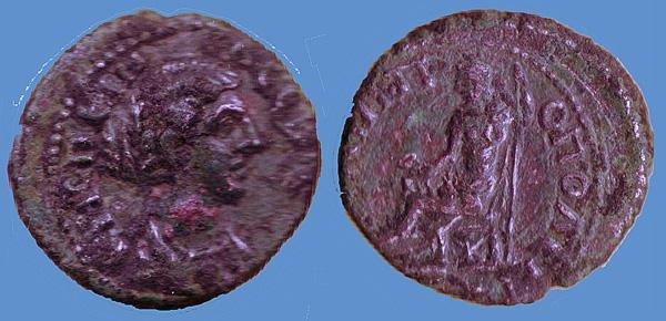 KPICPEINA CEBACTH, draped bust right / ΦΙΛΙΠΠΟΠΟΛΕΙΤΩΝ, Zeus seated left with scepter. BMC 23. Moushmov 5238. 4. 6.6359 g. 21 mm.