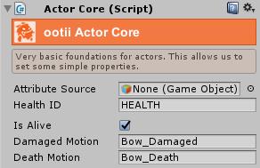 Actor Core As I mentioned, the Actor Core lives on all your characters and represents the decision making and logic part of your character.