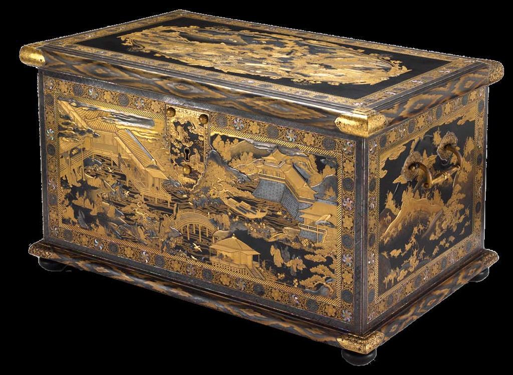 The Mazarin Chest Above and cover detail: The Mazarin Chest, Japanese (Kyoto), Edo period, about 1640.