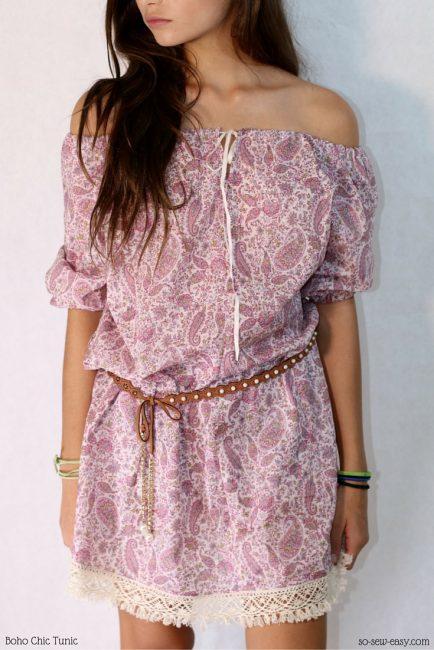 So Sew Easy Boho Chic Tunic Tutorial The first time I made this Boho Chic Tunic pattern, I had just turned 15 years old.
