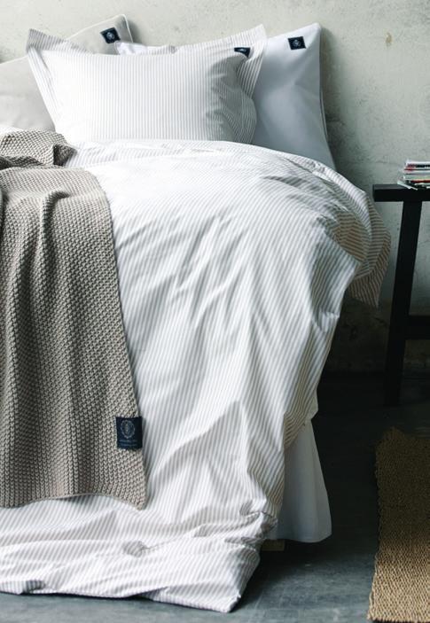 Grey Nantucket Sand Nantucket is a crisp cotton quality, in a 205 thread count