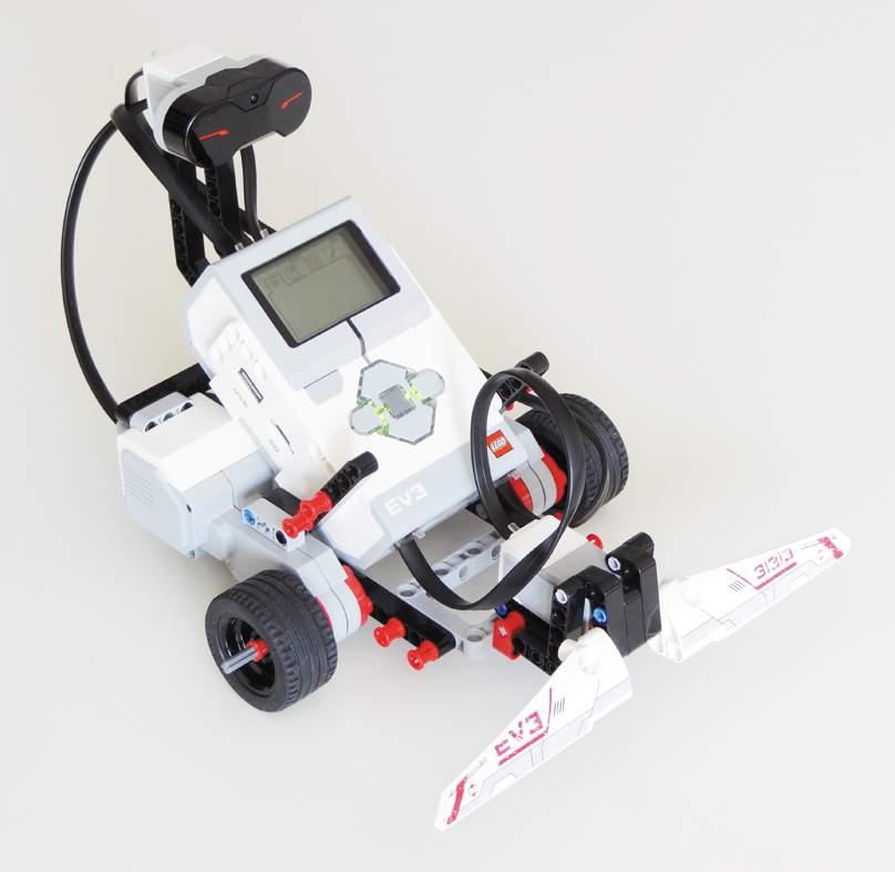 The LEGO MINDSTORMS EV3 set includes three types of sensors: Touch, Color, and Infrared. You can use these sensors to make your robot respond to its environment.
